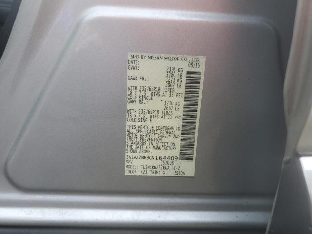 Photo 14 from auction – 2016 NISSAN MURANO S with VIN 5N1AZ2MH9GN164409