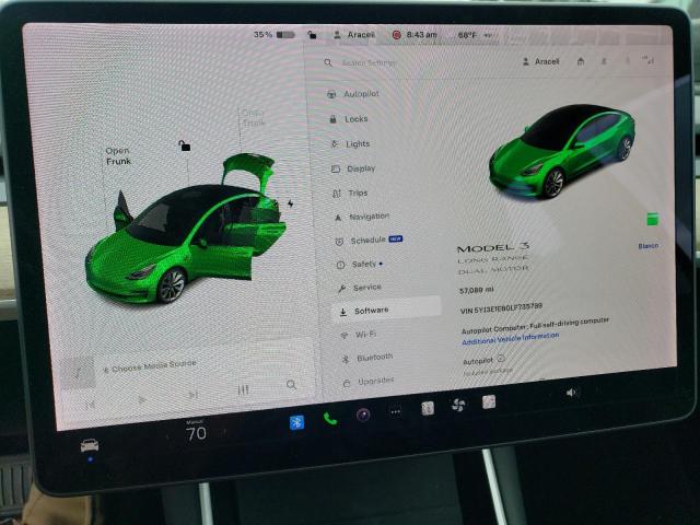Photo 9 from auction – 2020 TESLA MODEL 3 with VIN 5YJ3E1EB0LF735789