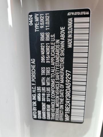Photo 14 from auction – 2024 PORSCHE CAYENNE E with VIN WP1BE2AY3RDA59297