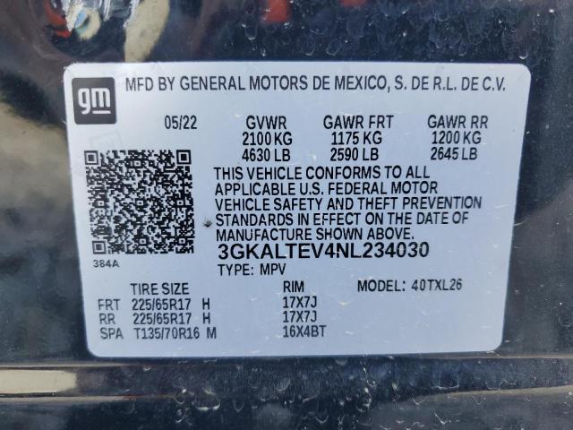 Photo 14 from auction – 2022 GMC TERRAIN SL with VIN 3GKALTEV4NL234030