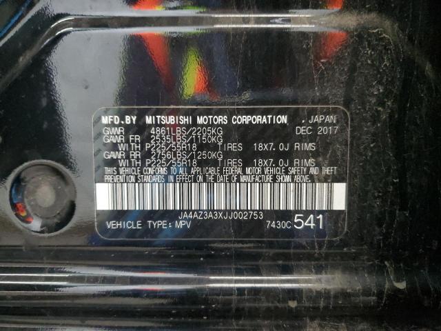 Photo 14 from auction – 2018 MITSUBISHI OUTLANDER with VIN JA4AZ3A3XJJ002753
