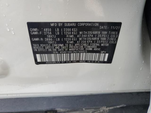 Photo 14 from auction – 2022 SUBARU OUTBACK LI with VIN 4S4BTANC2N3166823