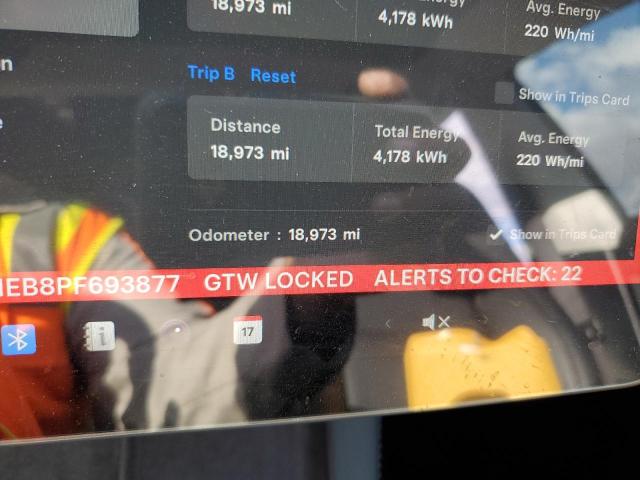 Photo 9 from auction – 2023 TESLA MODEL 3 with VIN 5YJ3E1EB8PF693877