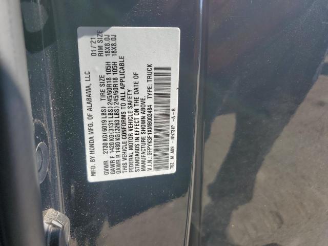 Photo 14 from auction – 2021 HONDA RIDGELINE with VIN 5FPYK3F1XMB003484
