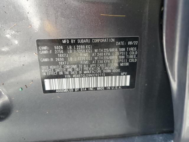 Photo 14 from auction – 2022 SUBARU OUTBACK ON with VIN 4S4BTGLD9N3282115