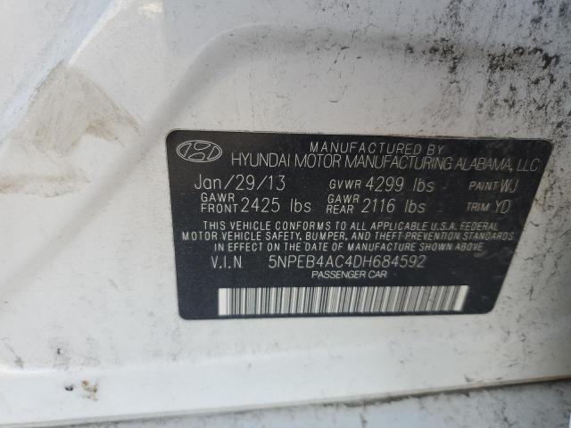Photo 14 from auction – 2013 HYUNDAI SONATA GLS with VIN 5NPEB4AC4DH684592