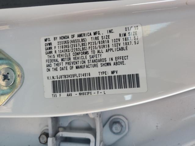 Photo 14 from auction – 2015 ACURA RDX with VIN 5J8TB3H39FL014916