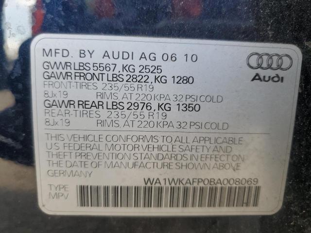 Photo 14 from auction – 2011 AUDI Q5 PRESTIG with VIN WA1WKAFP0BA008069