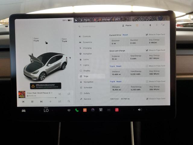 Photo 9 from auction – 2020 TESLA MODEL Y with VIN 5YJYGDEE5LF009342