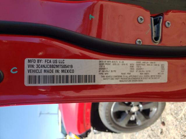 Photo 14 from auction – 2021 JEEP COMPASS LA with VIN 3C4NJCBB2MT505419