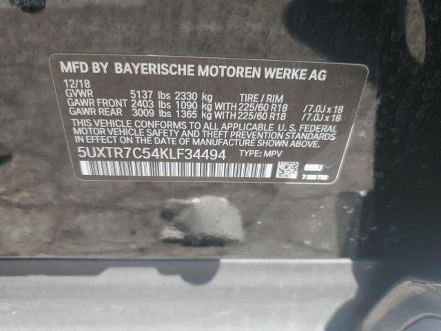 Photo 14 from auction – 2019 BMW X3 SDRIVE3 with VIN 5UXTR7C54KLF34494