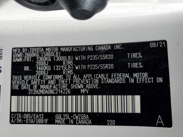 Photo 14 from auction – 2022 LEXUS RX 350 with VIN 2T2HZMDA0NC314226