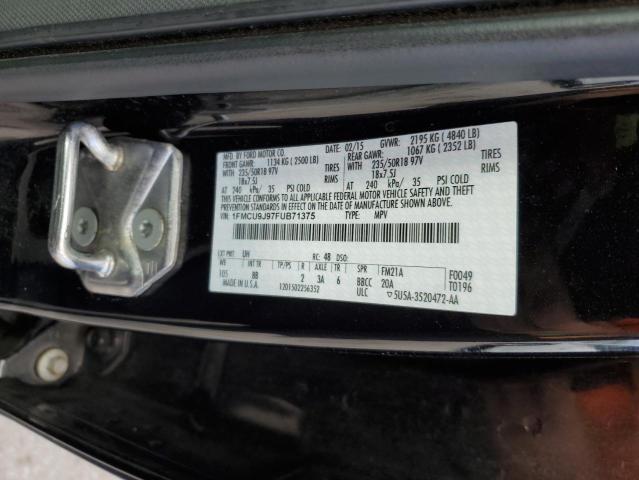 Photo 14 from auction – 2015 FORD ESCAPE TIT with VIN 1FMCU9J97FUB71375