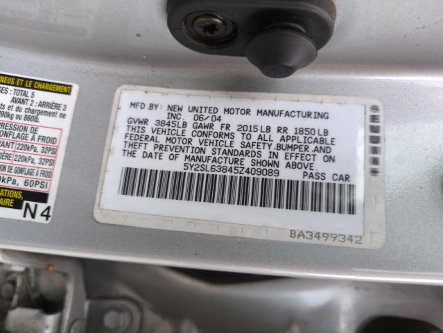 Photo 14 from auction – 2005 PONTIAC VIBE with VIN 5Y2SL63845Z409089