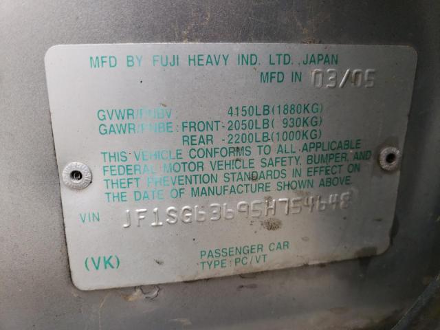 Photo 14 from auction – 2005 SUBARU FORESTER 2 with VIN JF1SG63695H754648