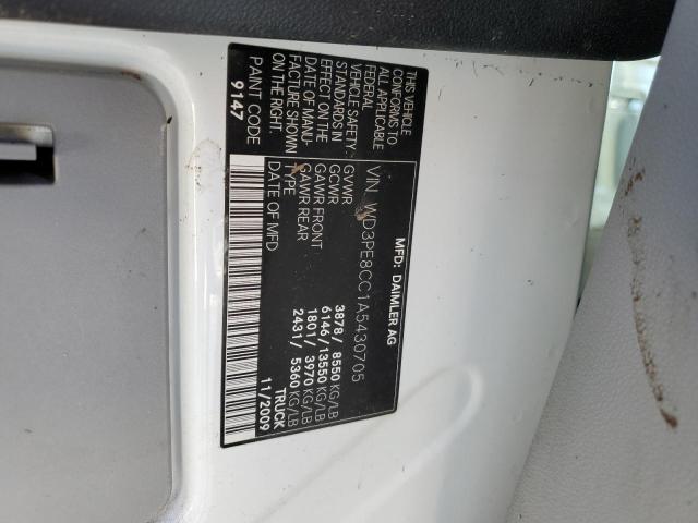 Photo 14 from auction – 2010 MERCEDES-BENZ SPRINTER 2 with VIN WD3PE8CC1A5430705