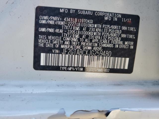 Photo 14 from auction – 2018 SUBARU CROSSTREK with VIN JF2GTABCXJG259480
