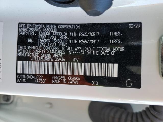 Photo 14 from auction – 2023 TOYOTA 4RUNNER SE with VIN JTELU5JR8P6135936