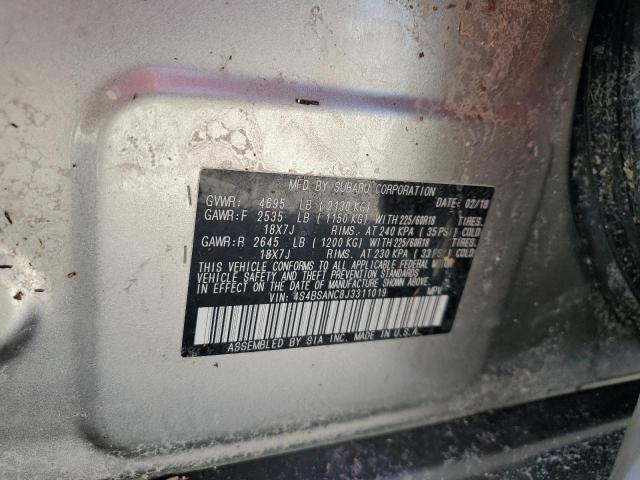 Photo 14 from auction – 2018 SUBARU OUTBACK 2. with VIN 4S4BSANC8J3311019