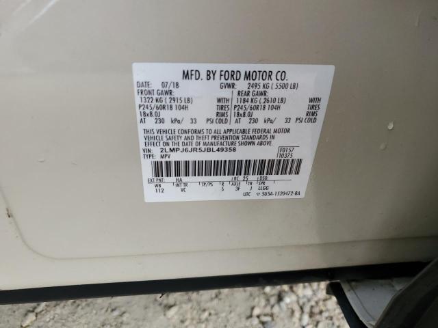 Photo 14 from auction – 2018 LINCOLN MKX PREMIE with VIN 2LMPJ6JR5JBL49358