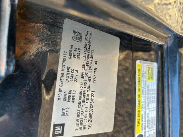 Photo 10 from auction – 2012 CHEVROLET MALIBU LS with VIN 1G1ZB5E07CF341221