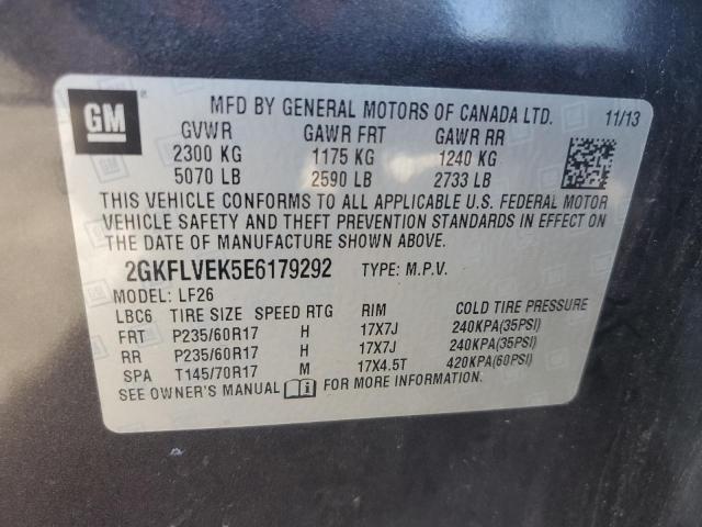 Photo 14 from auction – 2014 GMC TERRAIN SL with VIN 2GKFLVEK5E6179292