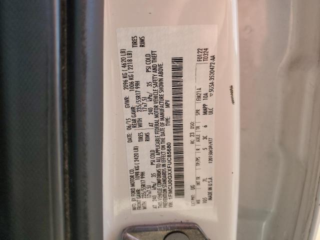 Photo 14 from auction – 2015 FORD ESCAPE SE with VIN 1FMCU0GXXFUC85680