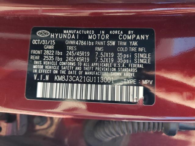 Photo 14 from auction – 2016 HYUNDAI TUCSON LIM with VIN KM8J3CA21GU113001