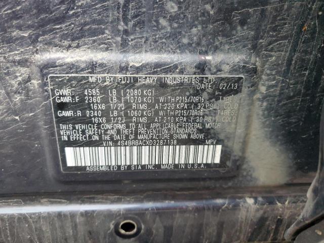 Photo 14 from auction – 2013 SUBARU OUTBACK 2. with VIN 4S4BRBACXD3287138