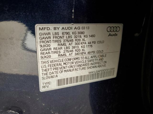 Photo 14 from auction – 2013 AUDI Q7 PREMIUM with VIN WA1LGAFE5DD012896