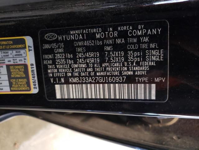 Photo 14 from auction – 2016 HYUNDAI TUCSON LIM with VIN KM8J33A27GU160937