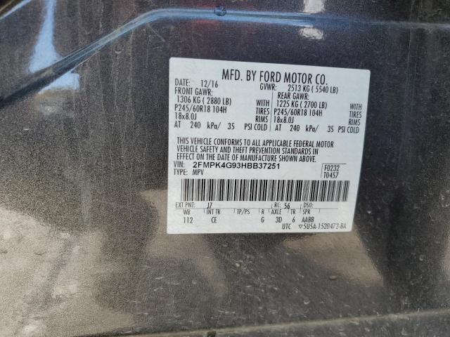 Photo 14 from auction – 2017 FORD EDGE SE with VIN 2FMPK4G93HBB37251