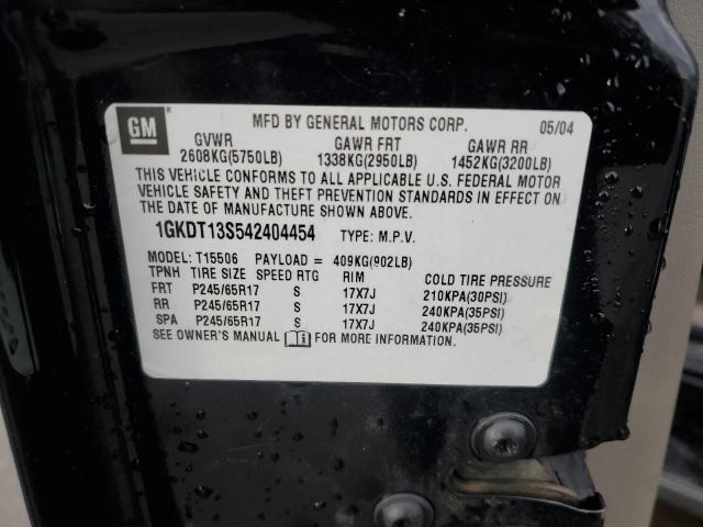 Photo 14 from auction – 2004 GMC ENVOY with VIN 1GKDT13S542404454