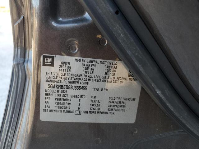 Photo 14 from auction – 2011 BUICK ENCLAVE CX with VIN 5GAKRBED8BJ336466