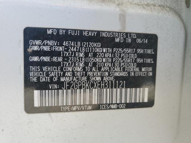 Photo 14 from auction – 2014 SUBARU XV CROSSTR with VIN JF2GPBKCXEH311121