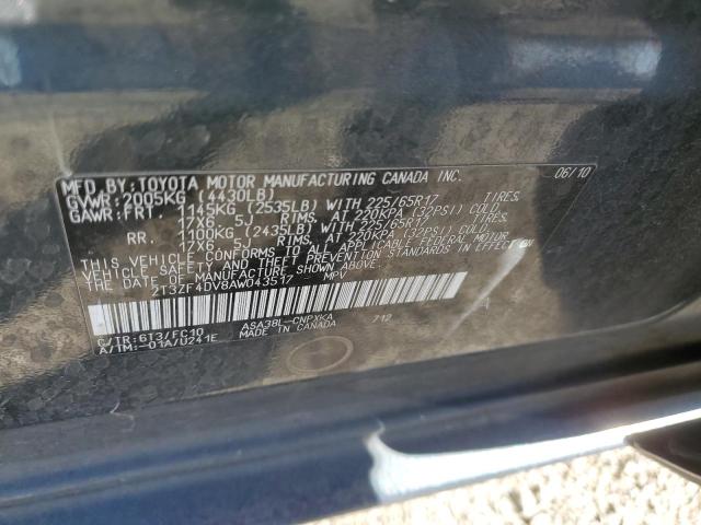 Photo 14 from auction – 2010 TOYOTA RAV4 with VIN 2T3ZF4DV8AW043517