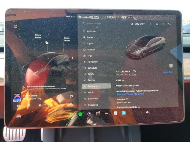 Photo 9 from auction – 2023 TESLA MODEL 3 with VIN 5YJ3E1EC9PF714261