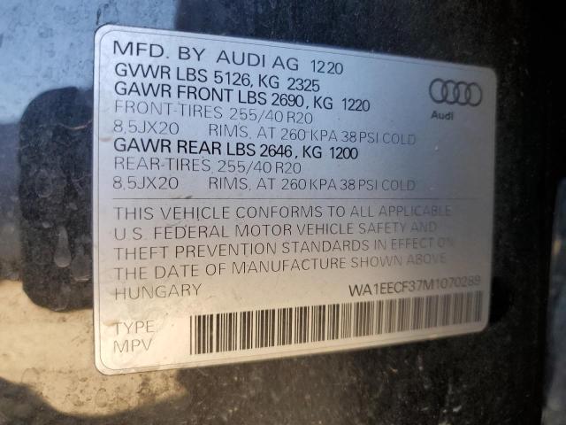 Photo 14 from auction – 2021 AUDI Q3 PREMIUM with VIN WA1EECF37M1070289