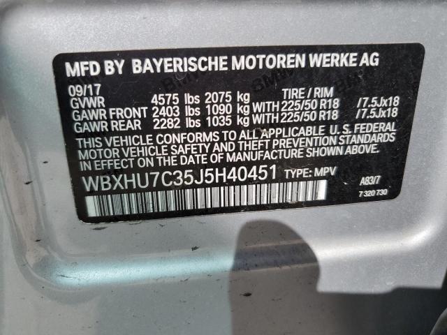 Photo 14 from auction – 2018 BMW X1 SDRIVE2 with VIN WBXHU7C35J5H40451