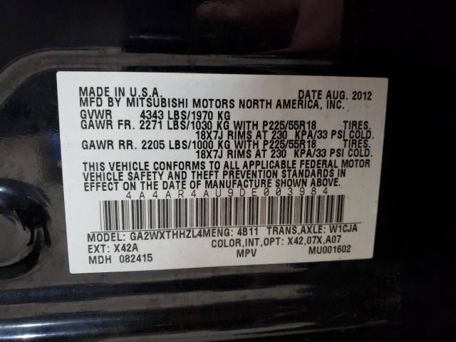 Photo 14 from auction – 2013 MITSUBISHI OUTLANDER with VIN 4A4AR4AU9DE003984