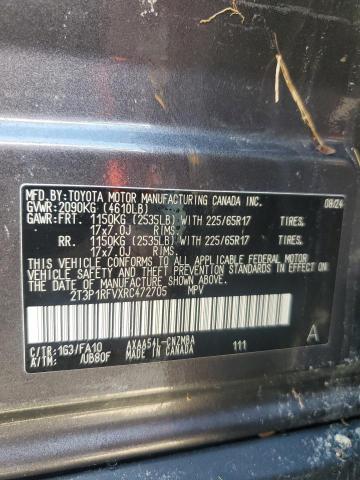Photo 14 from auction – 2024 TOYOTA RAV4 XLE with VIN 2T3P1RFVXRC472705