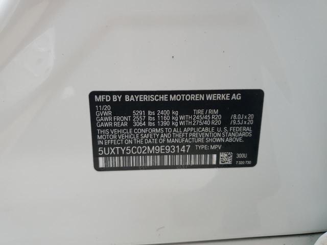 Photo 14 from auction – 2021 BMW X3 XDRIVE3 with VIN 5UXTY5C02M9E93147