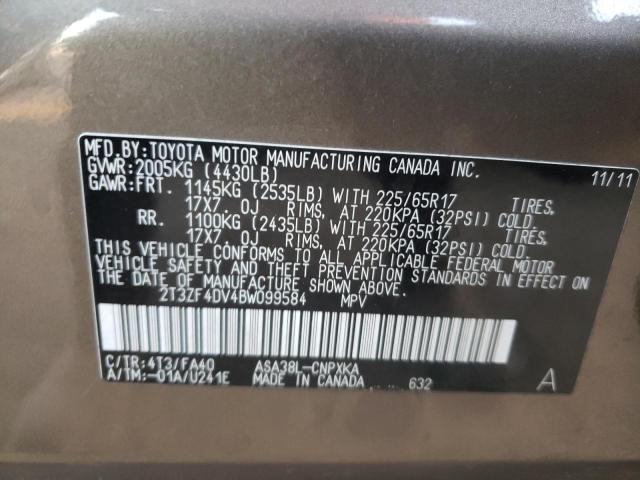 Photo 14 from auction – 2011 TOYOTA RAV4 with VIN 2T3ZF4DV4BW099584