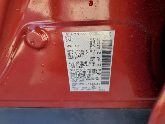 Photo 14 from auction – 2015 NISSAN ROGUE S with VIN 5N1AT2MV2FC786528