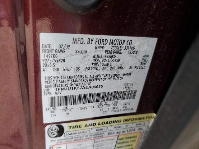 Photo 14 from auction – 2010 FORD EXPEDITION with VIN 1FMJU1K57AEA06935