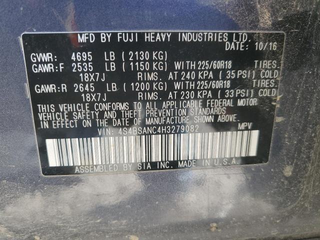 Photo 14 from auction – 2017 SUBARU OUTBACK 2. with VIN 4S4BSANC4H3279082