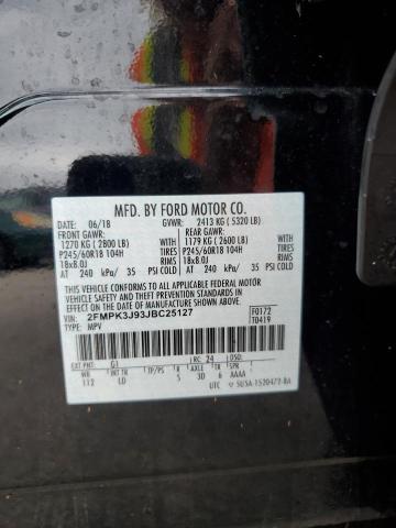 Photo 14 from auction – 2018 FORD EDGE SEL with VIN 2FMPK3J93JBC25127
