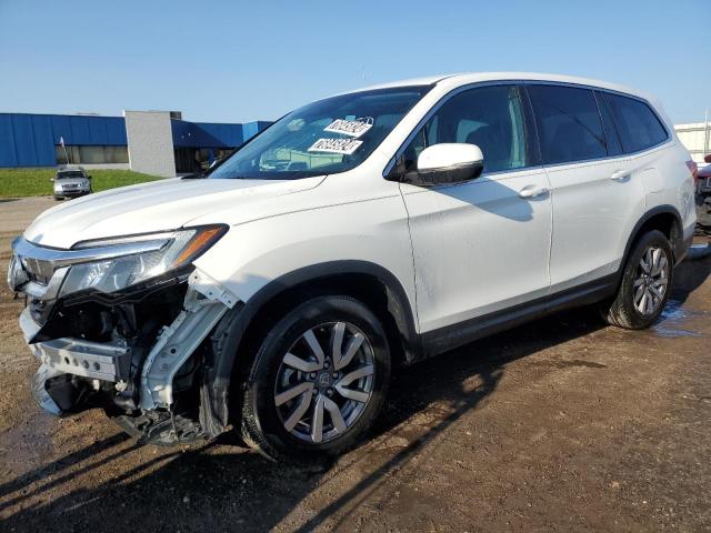 HONDA PILOT EX 2021 with VIN 5FNYF5H31MB035876 - Photo from auction