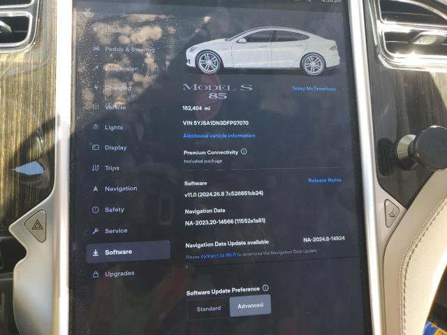Photo 9 from auction – 2013 TESLA MODEL S with VIN 5YJSA1DN3DFP07070