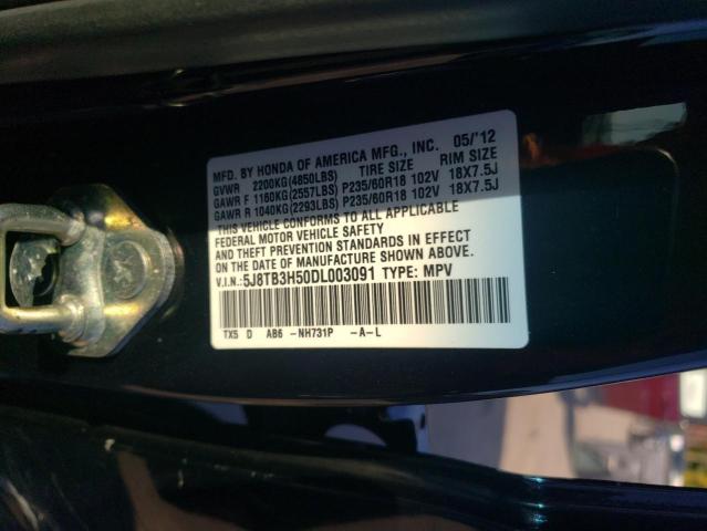 Photo 14 from auction – 2013 ACURA RDX TECHNO with VIN 5J8TB3H50DL003091